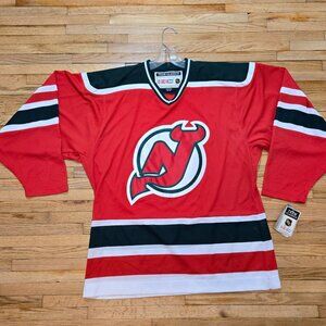 NWT NHL Men’s New Jersey Devils Team Red White GREEN Classic Jersey ALL SIZES